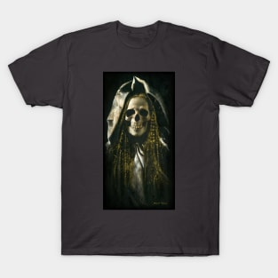 Gothic Skeletal Ghost T-Shirt